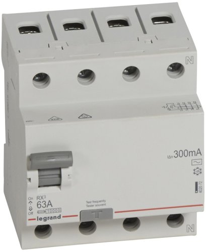 Выключатель дифференциального тока УЗО Legrand RX3 4п 63А 300мА 10,0кА тип AC фото Выключатель дифференциального тока УЗО Legrand RX3 4п 63А 300мА 10,0кА тип AC картинка